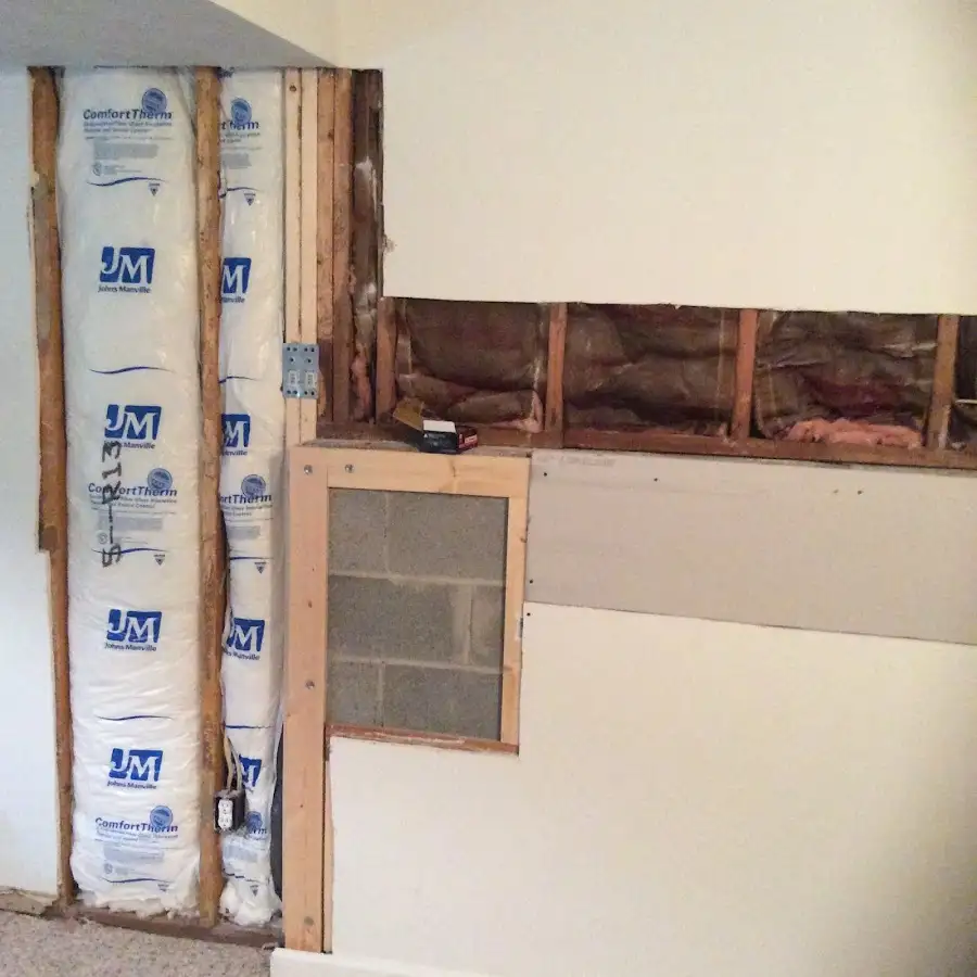Wall insulation replacement during Structural Drying in Piedmont